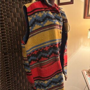 Vintage 70s multicolour Patterned Men's Sweater Vest